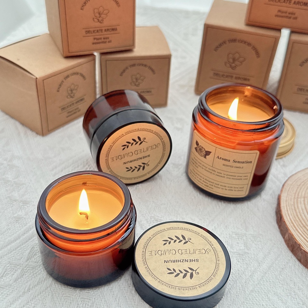 Scented Candle Souvenir Gift Wedding Soy Aromatherapy Candles Bath Body ...