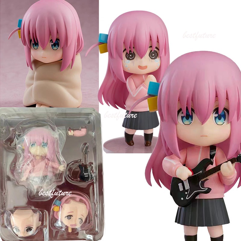 Zhongkaihua Figura Action Di Gotoh Hitori (Bocchi The Rock) – 16cm, PVC, Testa Mobile E Accessori, Statua Collezionabile