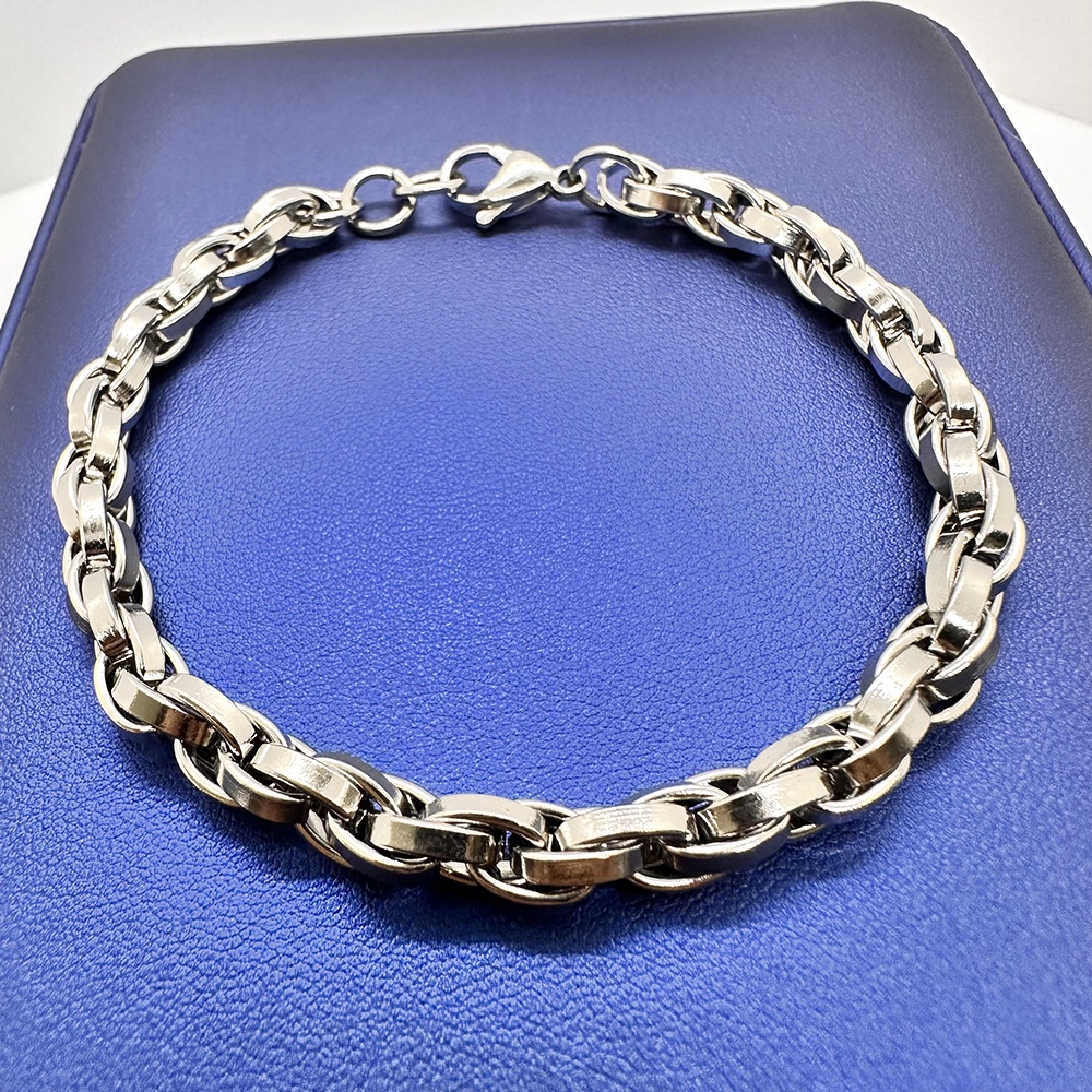 2023 New Trend Men's Bracelet Classic Stainless Steel Chain Men's