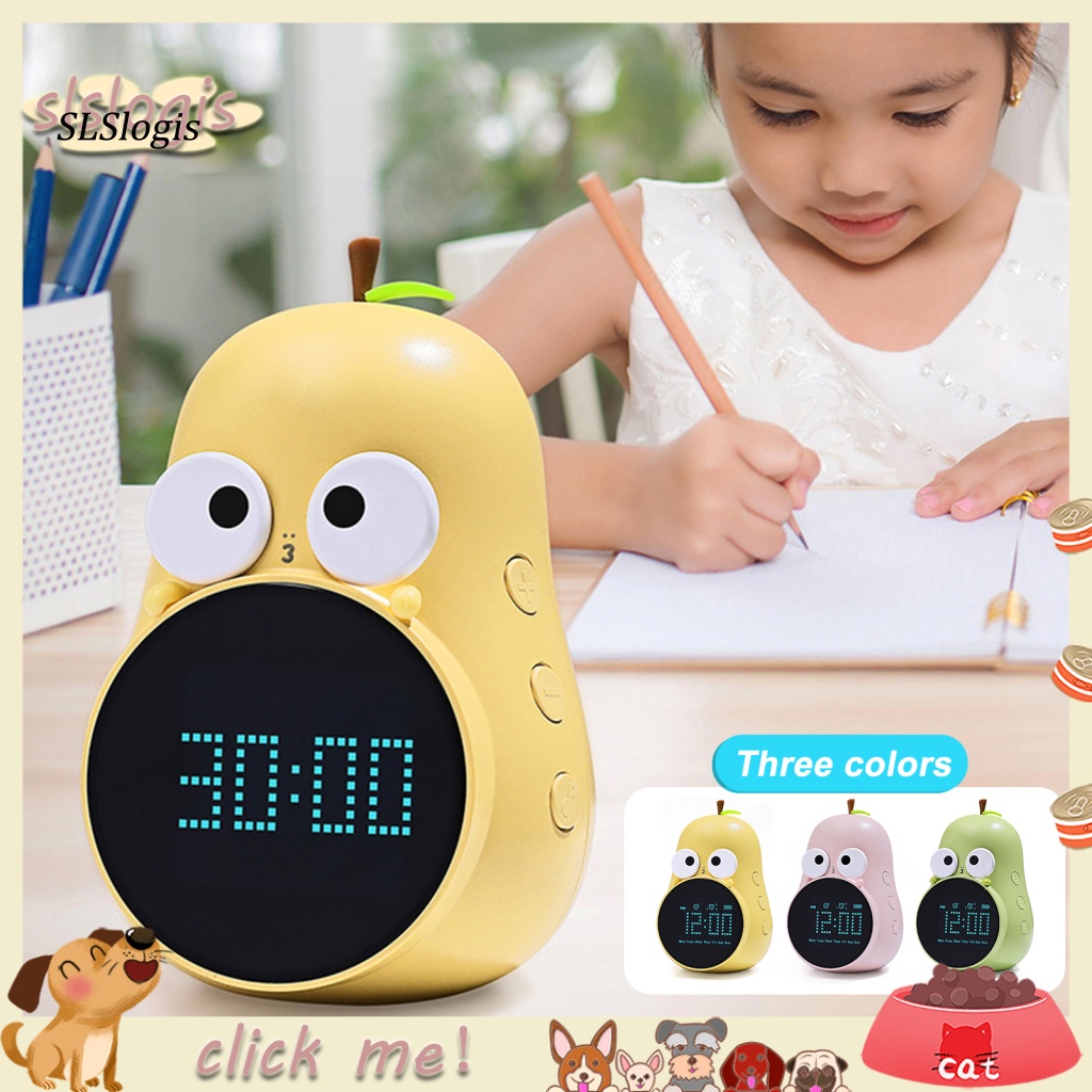 SGW_ Digital Alarm Clock Desk Clock Multifunction Pearshaped Alarm