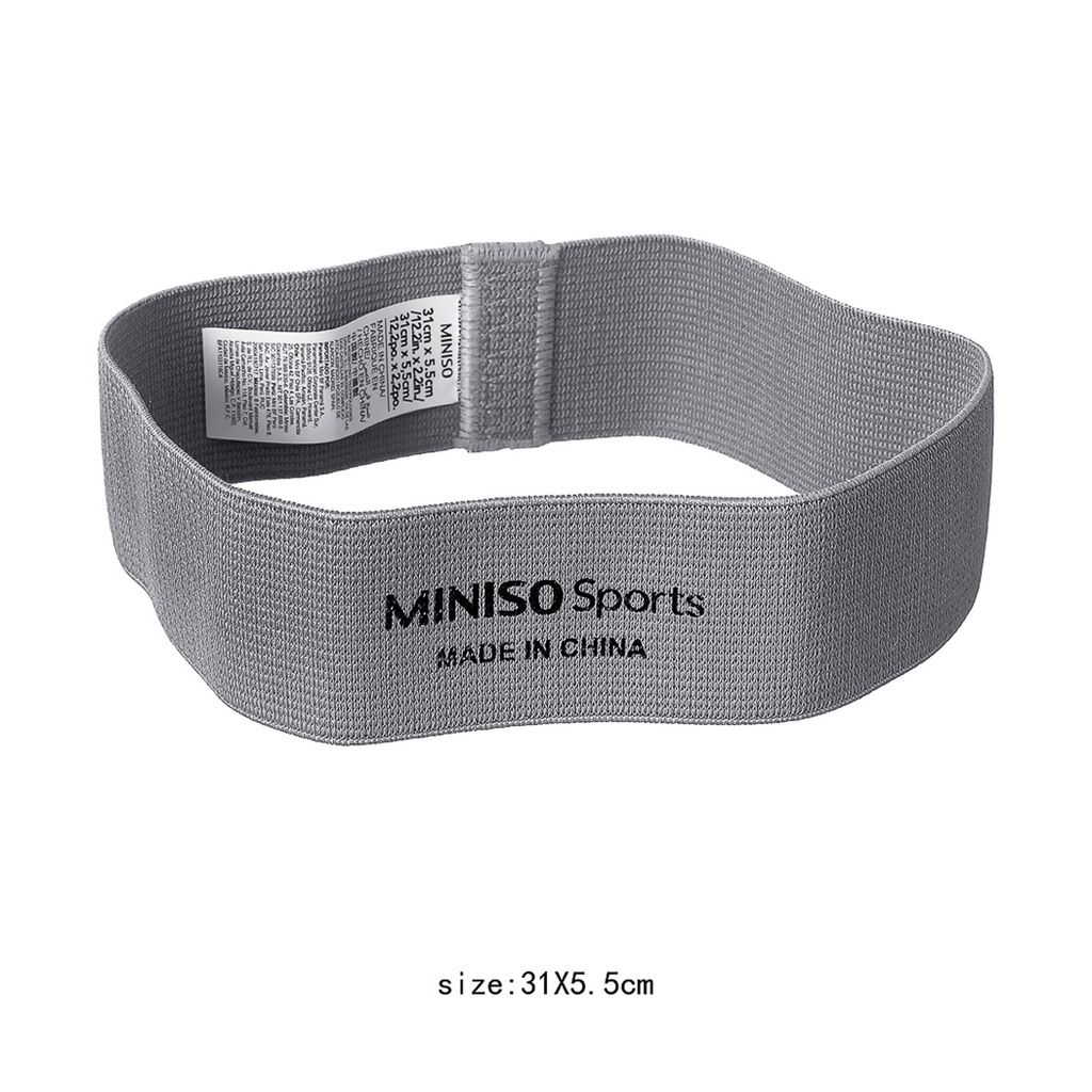 MINISO Sports Yoga Resistance Band for Buttocks Legs 30 Lbs Thin Gray Shopee Philippines