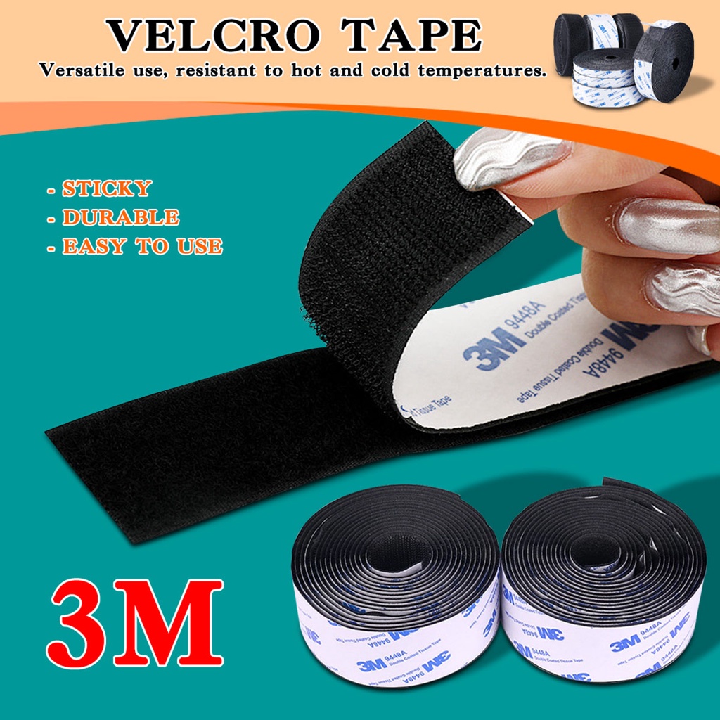 Velcro Tape 1 Pair with Strong Self Adhesive Nylon Fabric DIY Velcro ...
