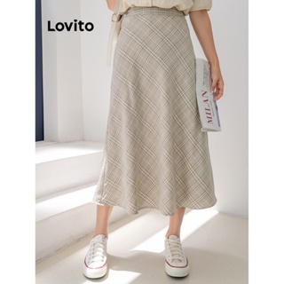 Lovito Women Pattern A-Line Skirt L64AD079 (Apricot) | Shopee Philippines
