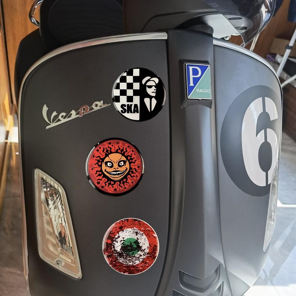 Vespa Piaggio Italy Soft Magnet Reflective Sticker 3D Emblem Badge ...
