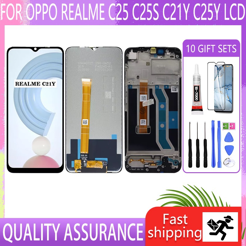 For OPPO Realme C21Y LCD Realme C25Y LCD RMX3261 RMX3263 LCD