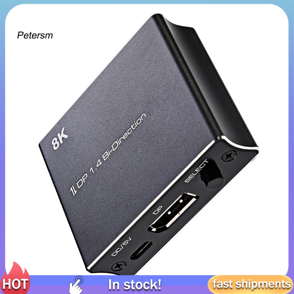 PP DP Switcher BiDirection Audio Extract 8K30Hz 4K120Hz DisplayPort