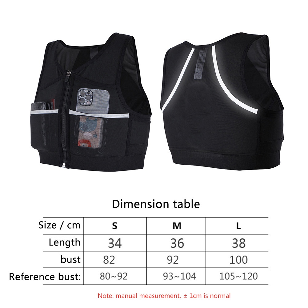Universal Reflective Running Vest Bags Cross-country Marathon Kettle ...