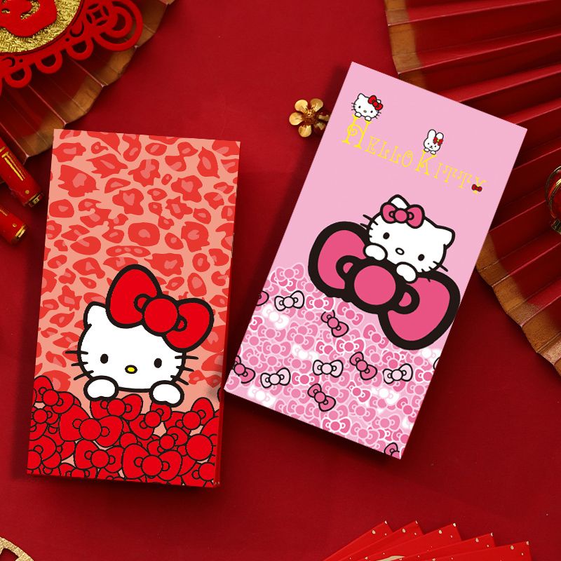 Hellokitty Red Envelope Cute Cartoon Li Shifeng Pink Hello Kitty ...