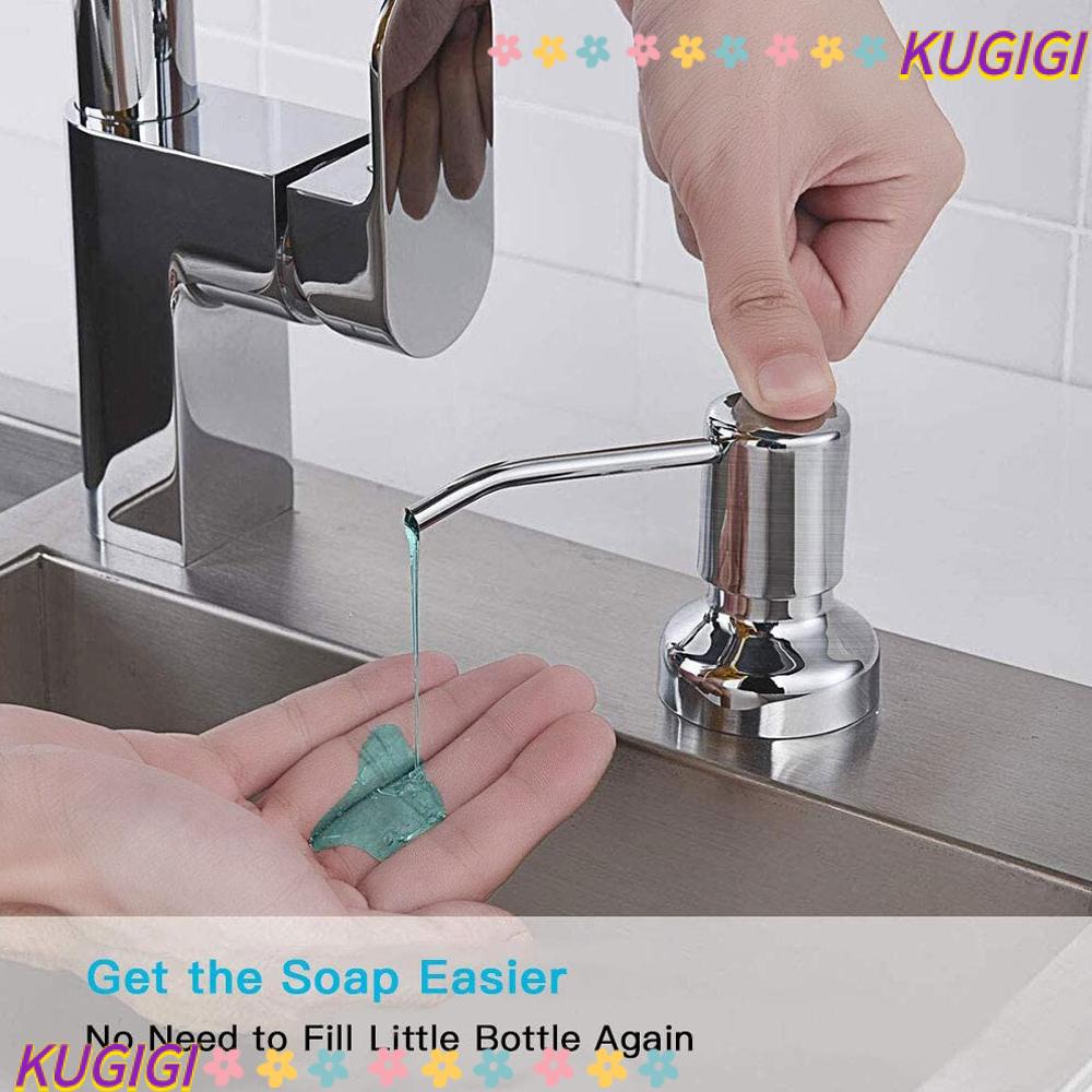 KUGIGI Soap Dispenser Nospill Countertop Detergent Water Pump