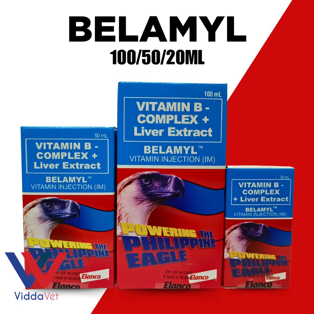 Belamyl b complex 20ml for pets, swine,livestock and game fowl ...