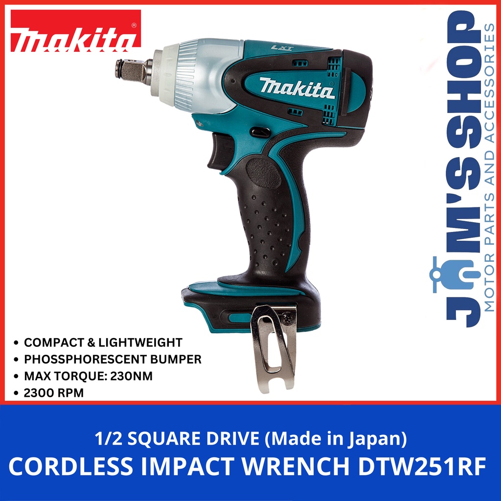 Original Makita DTW251RF 1/2 Cordless Impact Wrench (Made in Japan