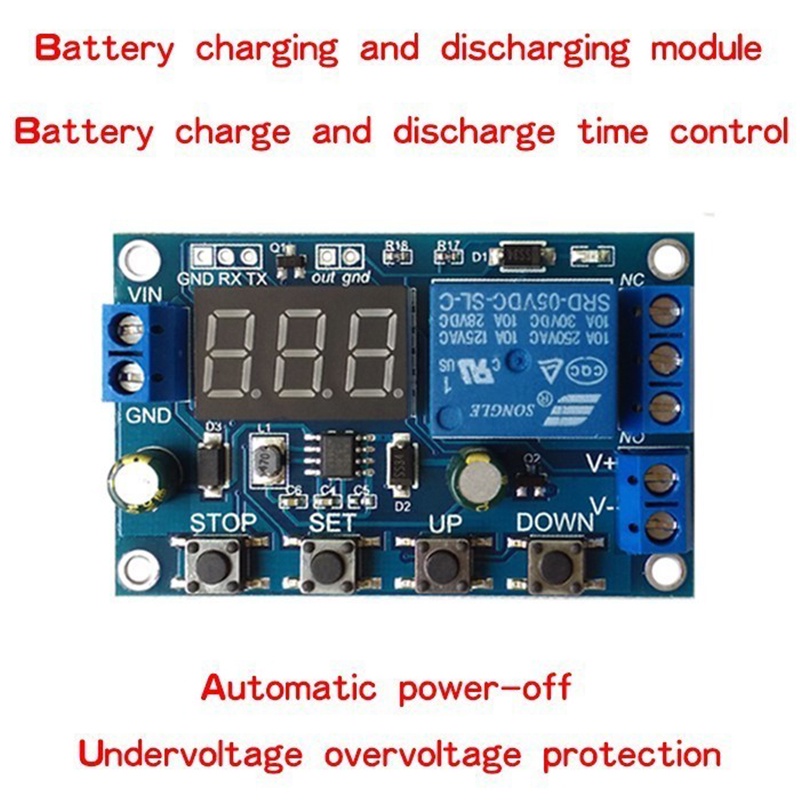 Battery Charge/Discharge Module Integrated Voltmeter Undervoltage ...