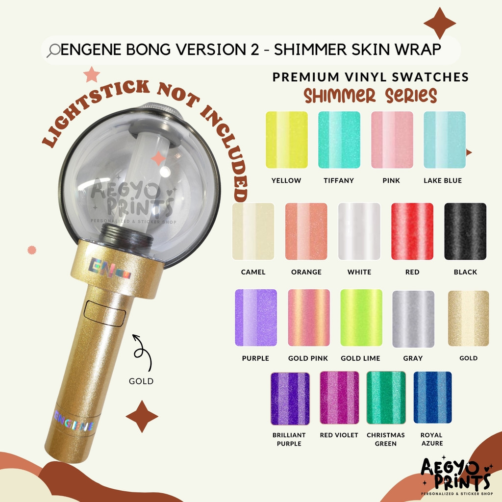 ENGENE BONG V2 - SHIMMER SKIN WRAP Decal Sticker by Aegyoprints ...