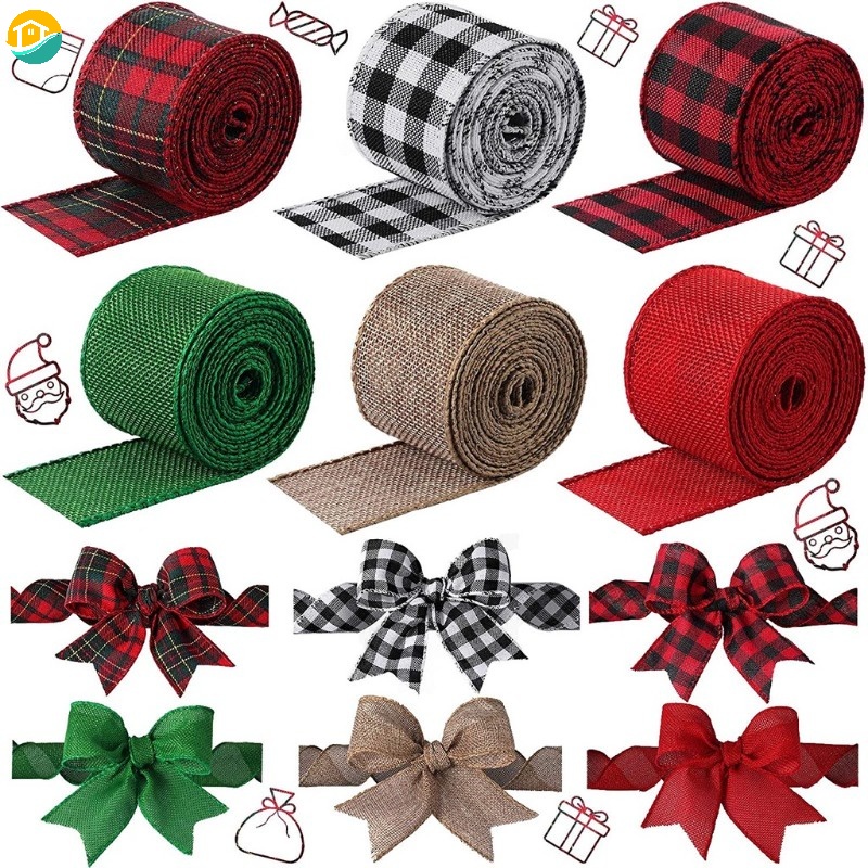 Burlap Ribbon for Gift Wrapping Christmas Tree Ribbons Buffalo