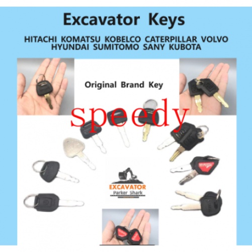 [ready stock]Excavator key Hitachi Komatsu Kobelco Kubota Volvo Sany