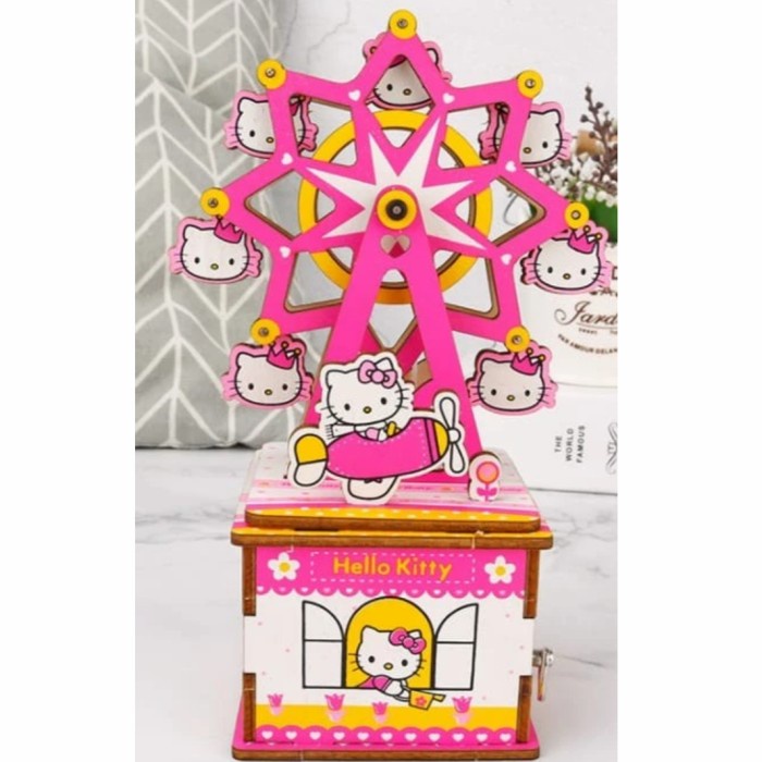 DIY Music Box Hello Kitty Ferris Wheel Music Box Hello Kitty Pinwheel ...