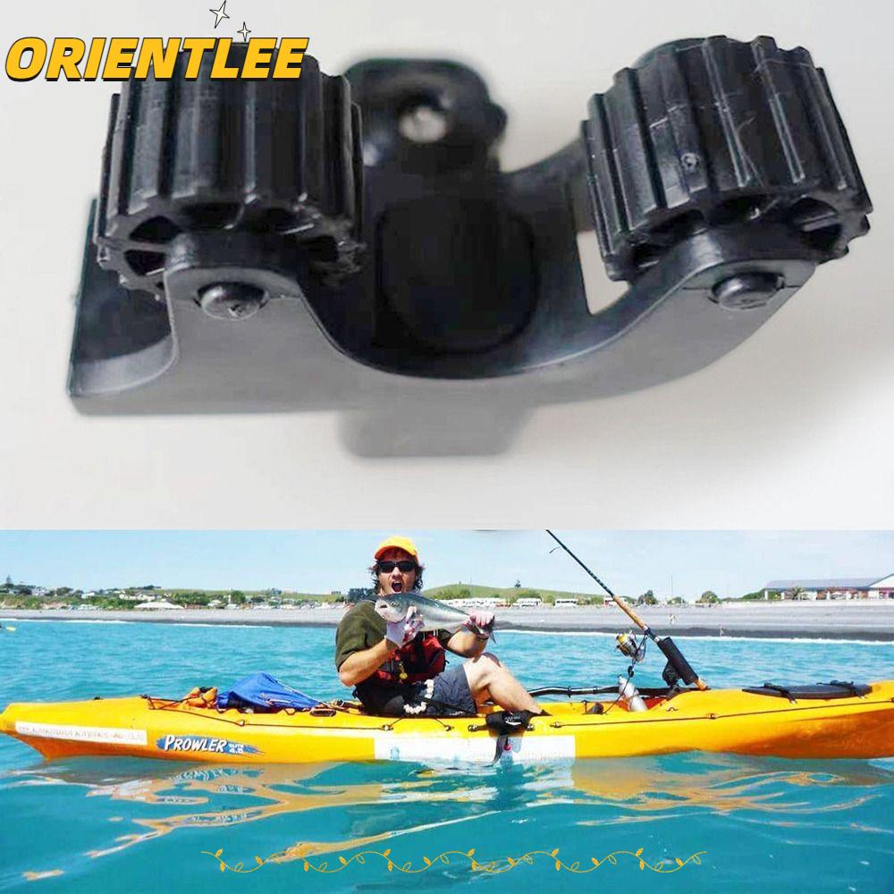 ORIENTLEE Kayak Paddle Holder, Flexible Fishing Kayak Track Mount