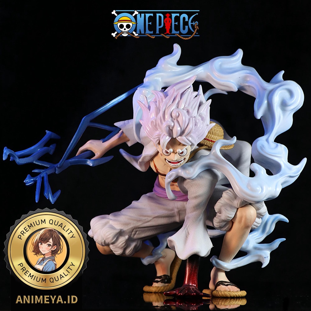 Action FIGURE ONE PIECE LUFFY GEAR 5 NIKA Squat Lightning SUN GOD ...