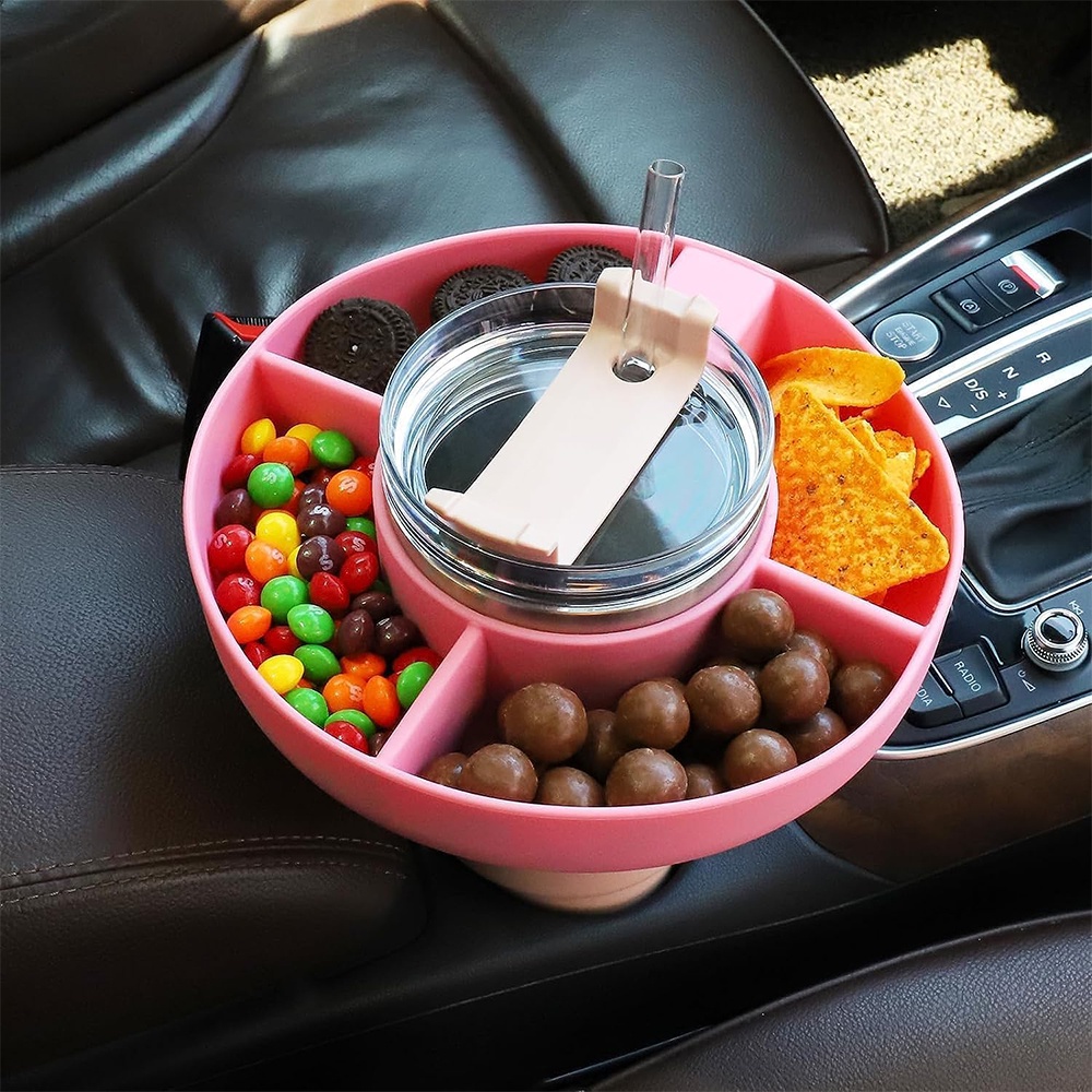 Silicone Snack Bowl for Stanley 40 oz Tumbler with Handle, 4 ...