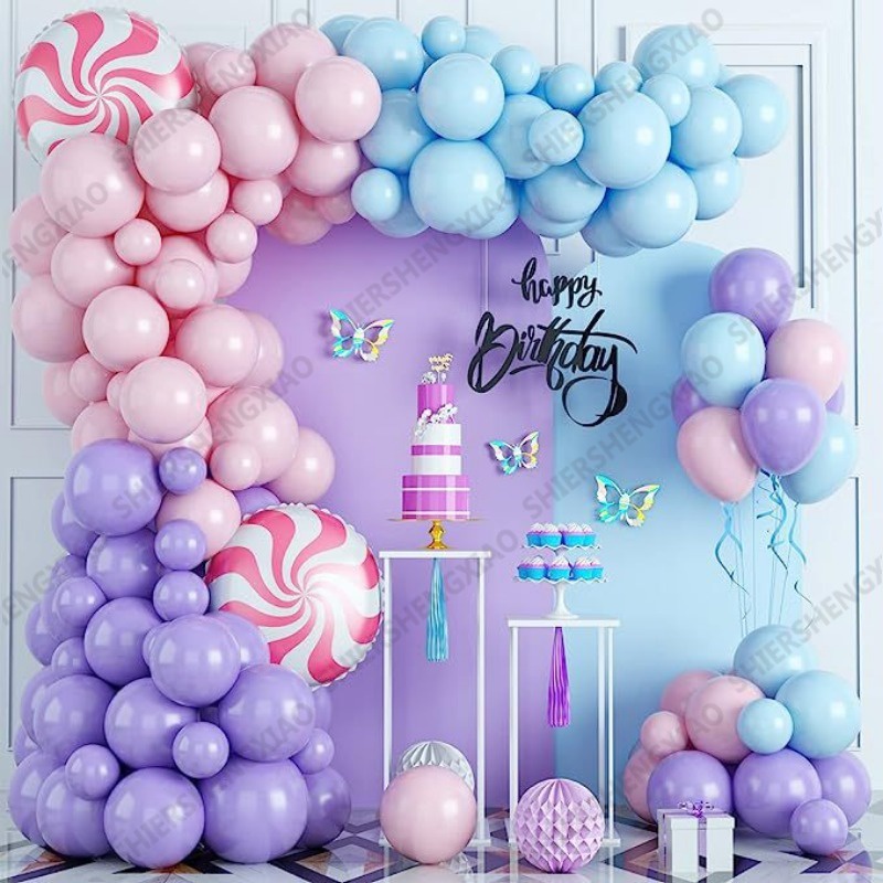 79pcs Candy Theme Party Balloon Set 18 Inch Candy Aluminium Film Balloon Creative Garland Arch 4993