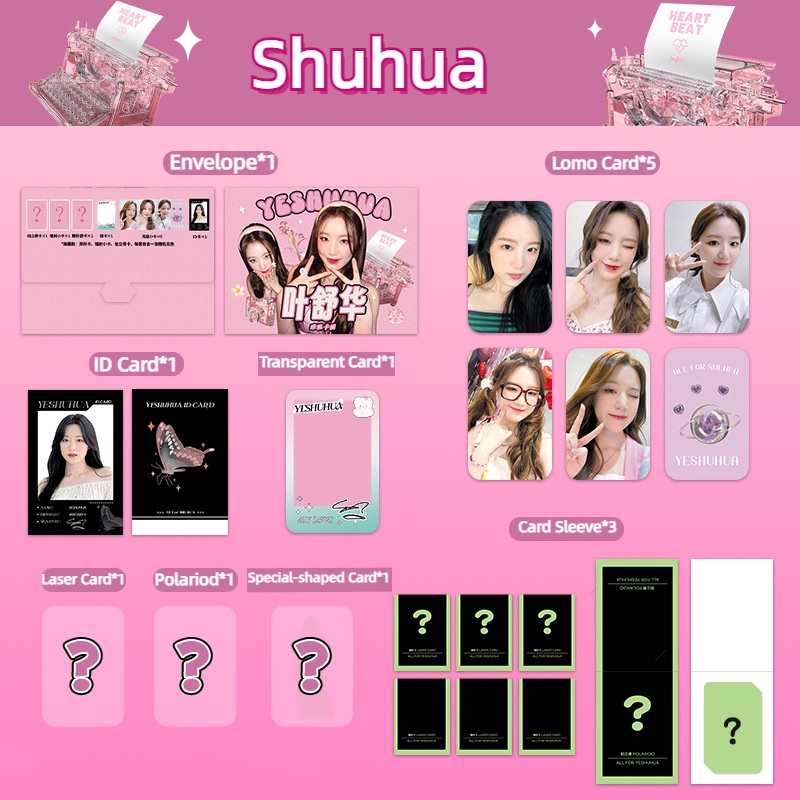 (G)IDLE Kaji Card Collection Laser Hologram Transparent Lomo Cards ID