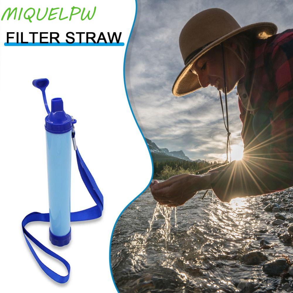 MIQUELPW Outdoor Water Purifier, Straw Mini Water Filter, Emergency