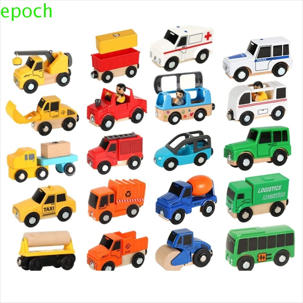 EPOCH Magnetic Train Toys, Locomotive Toy Vehicles Track Railway Track ...