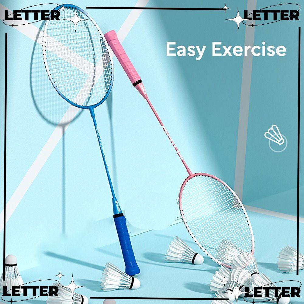 LET Badminton Rackets, Carrying Bag High Resilience Double Racquet Set