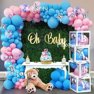 30inch Crown Number 1 Balloons Kit 1st Birthday Party Decoration Foil  Balloon Blue Pink Balloon Globos