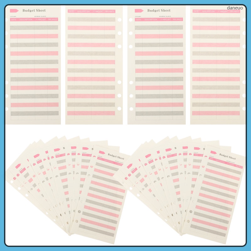 Bill Organizer Ledger Book Budget Table Envelopes Insert Cash Trackers