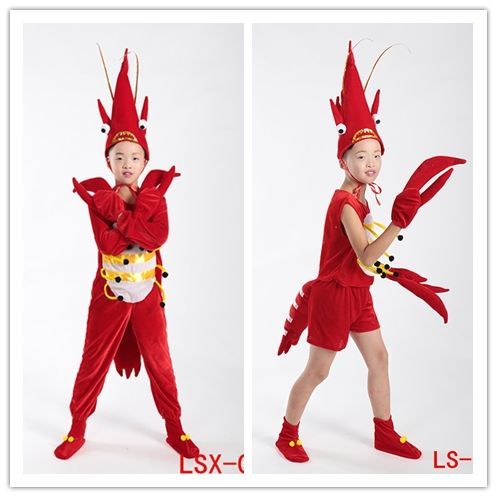 Children's Performance Costume Shrimp Sea Creatures Animal Prawn Dance ...