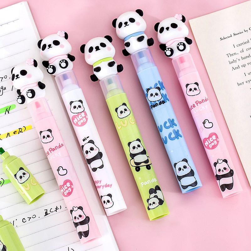 Panda 3 Layer Splicing Highlighters Art Markers Diy Drawing Paint ...