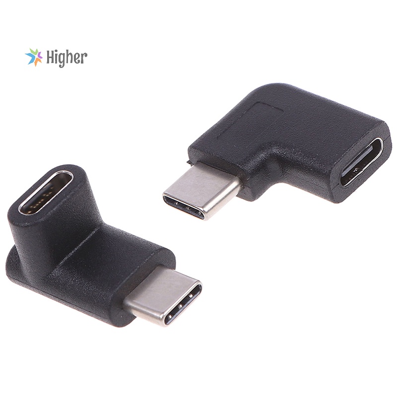 Higher＞ Right Angle 90 Degree USB 3.1 Type C Male To Female USB-C ...