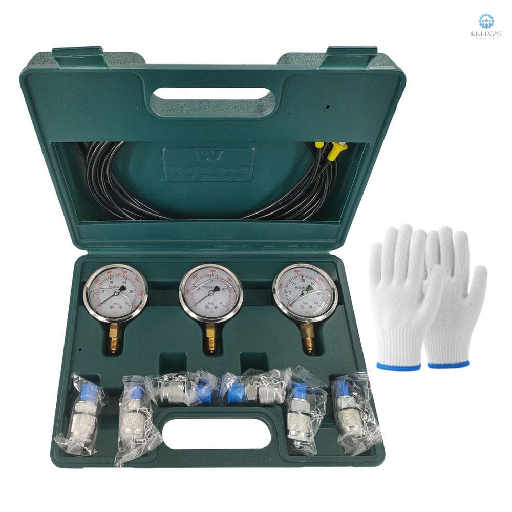 Hydraulic Pressure Gauge Kit Excavator Hydraulic Kit Pressure Meauring ...