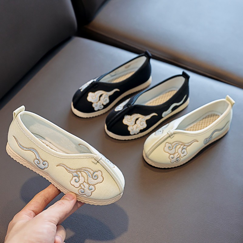 Cny Spring Autumn Boys Hanfu Shoes Children Old Beijing Cloth Shoes New Year Traditional Chinese Style Embroidered Shoes Costume Dance Performance Ethnic Shoes Shopee Philippines