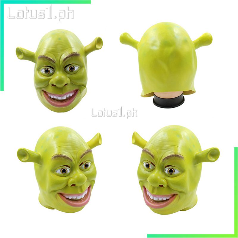 Halloween Mask Costume Mask Latex Shrek Mask Headhole Party Makeup Dance Will Spoof Film And