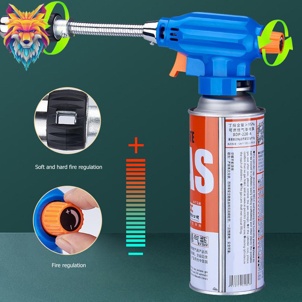 1300Degree Portable Gas Flame Torch Torch Lighter Flamethrower Burner Gas Flame Gun with