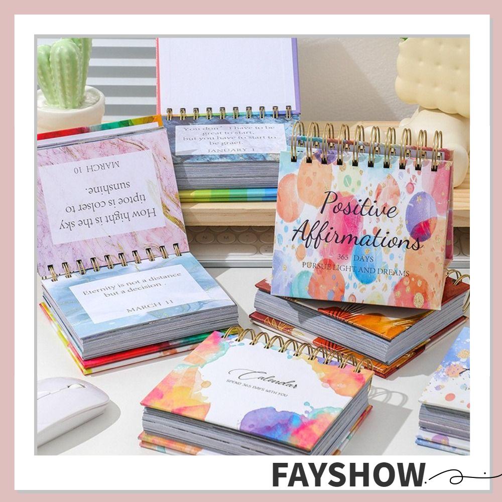 FAY Inspirational Desk Calendar, Versatile Calendar Planners 365 Days ...