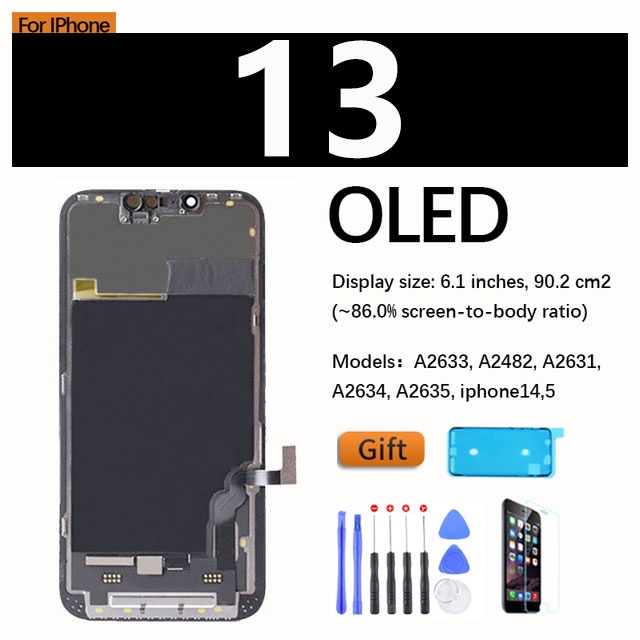 OLED Display For iPhon X XR XS 11 12 13 14 Pro Max TFT Screen ...