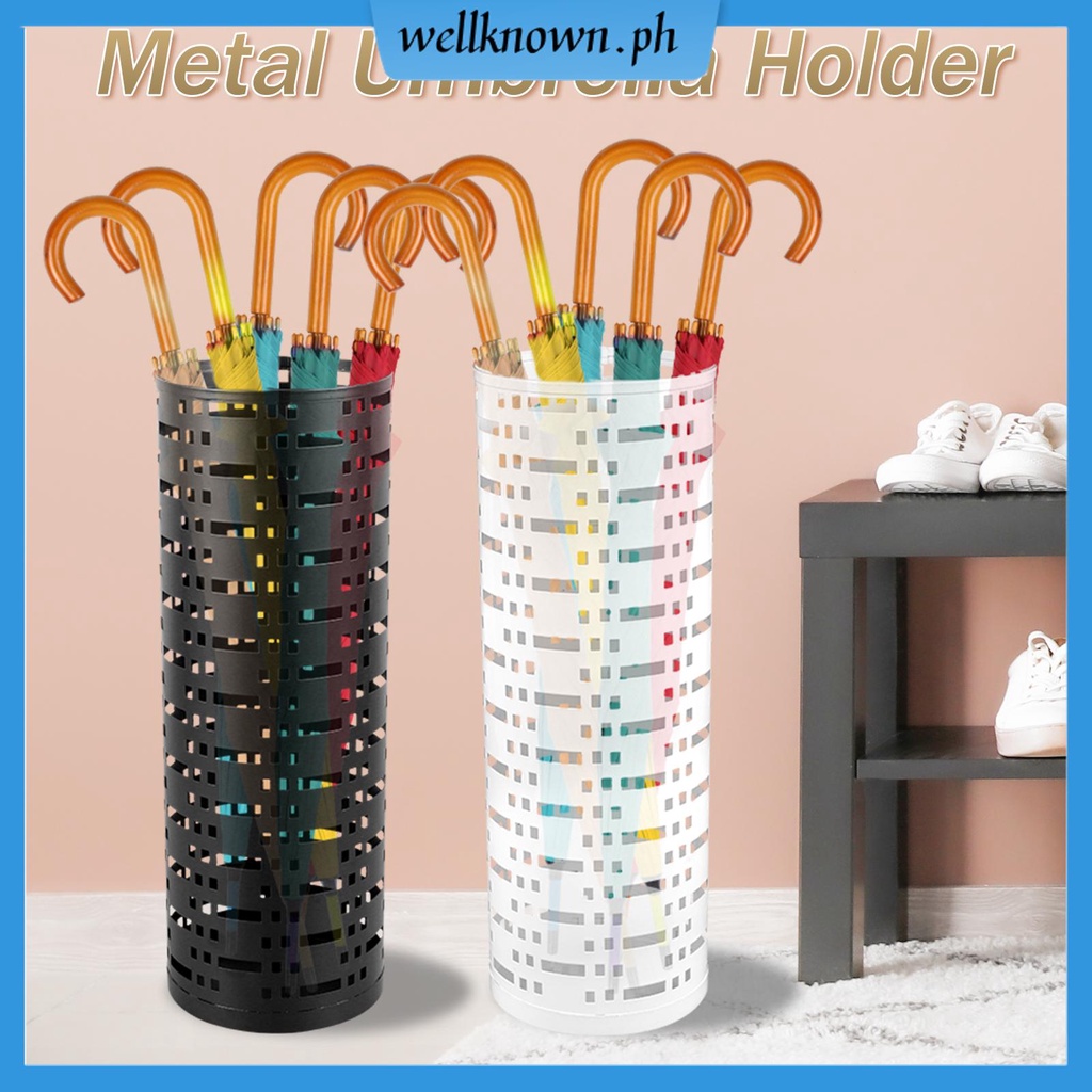 Umbrella Stand Rack Free Standing Round Metal Umbrella Holder Canes ...