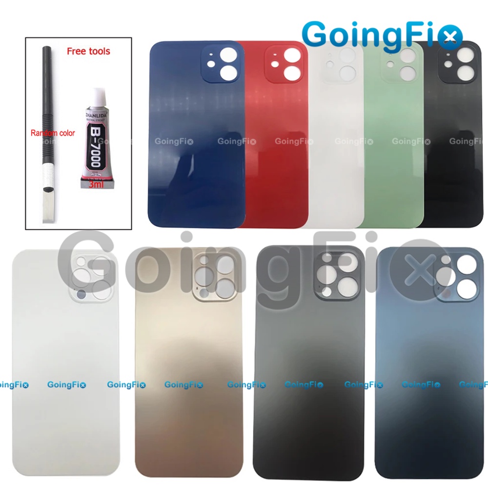 IPhone 14 Back Glass Replacement Kit – Includes Wireless Charging Coil, Camera Frame, Tools, White
