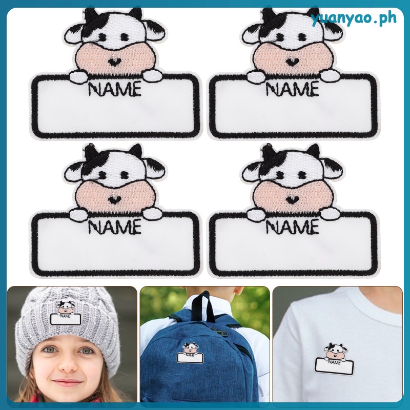 10 Pcs Daycare Labels Small Iron Name Tags Cartoon Clothes Clothing ...