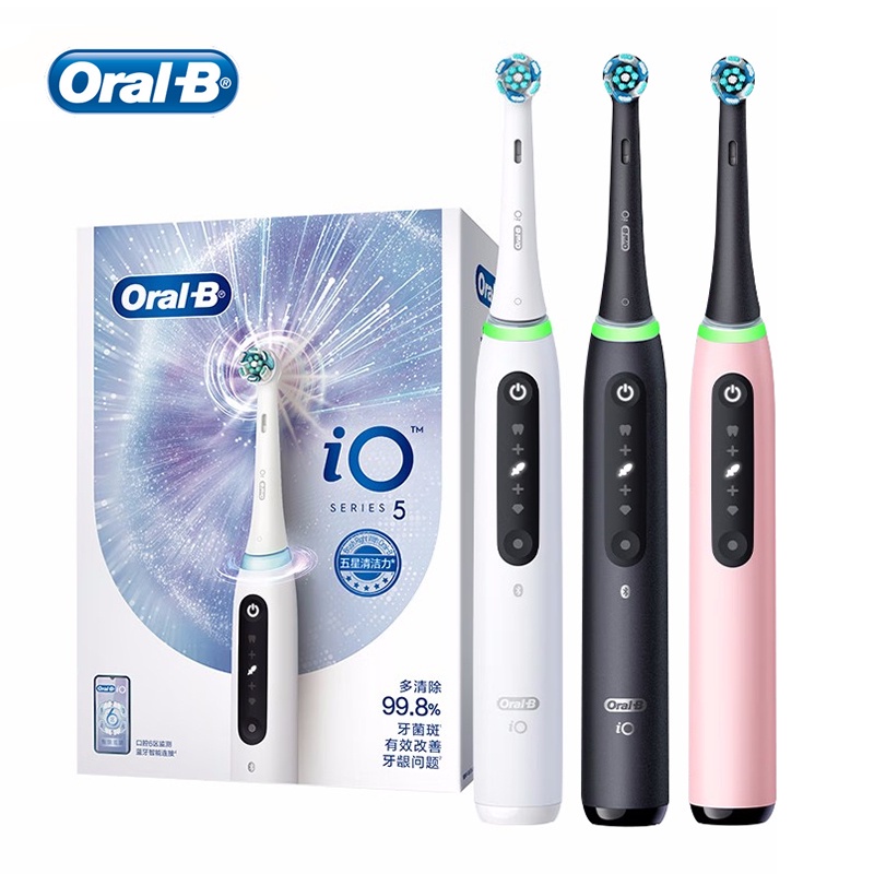 Oral-B IO Series 5 Electric Toothbrush With Free Brush Head Box Teeth ...