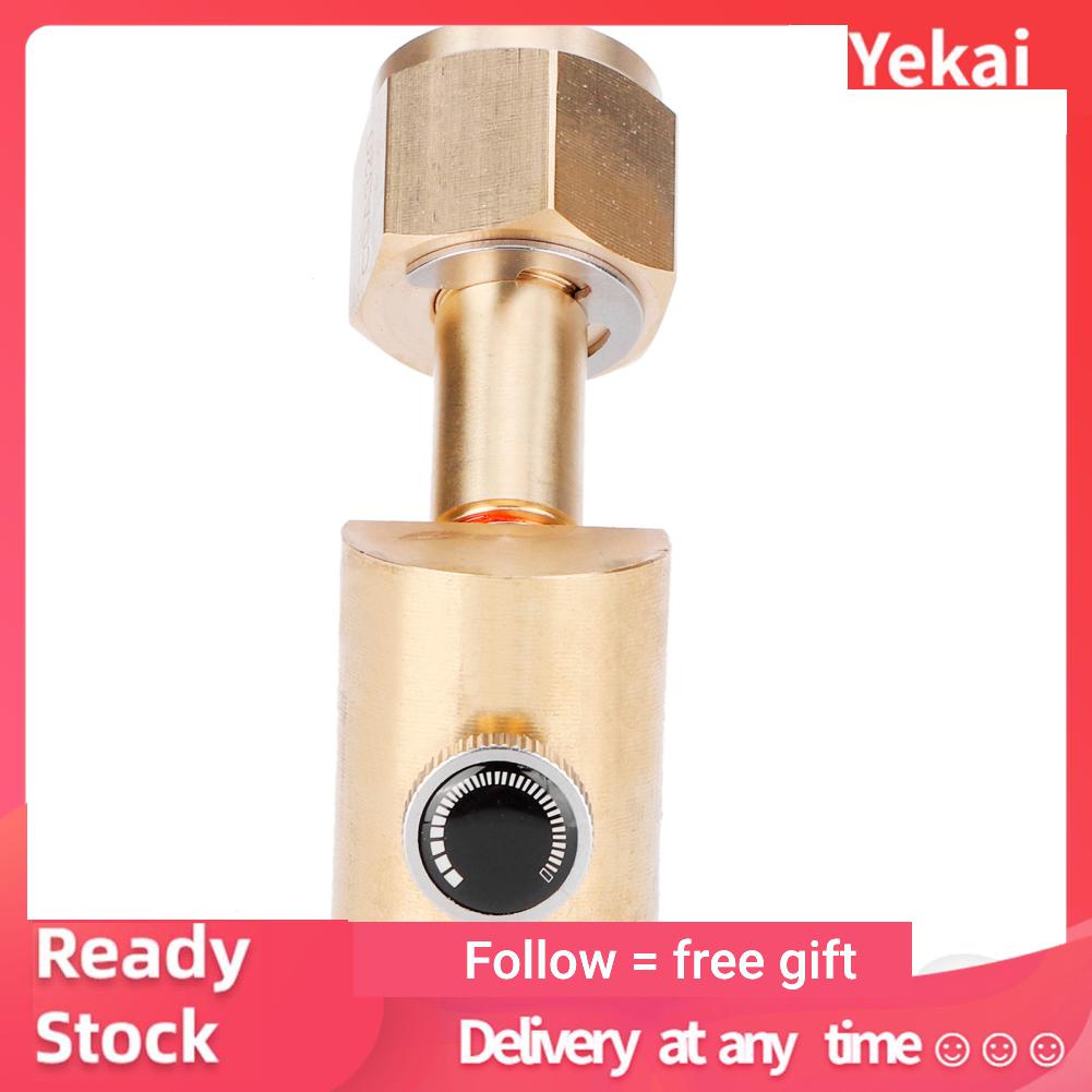 Yekai Soda CO2 Adapter Brass Refill Quick Connect with Release Switch