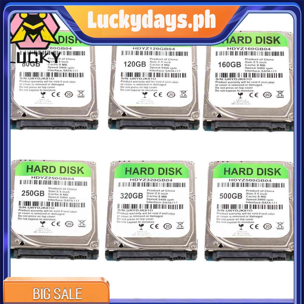 【2021】Internal HDD 2.5 inch SATA III 5400 RPM Hard Drive for Laptop PC ...