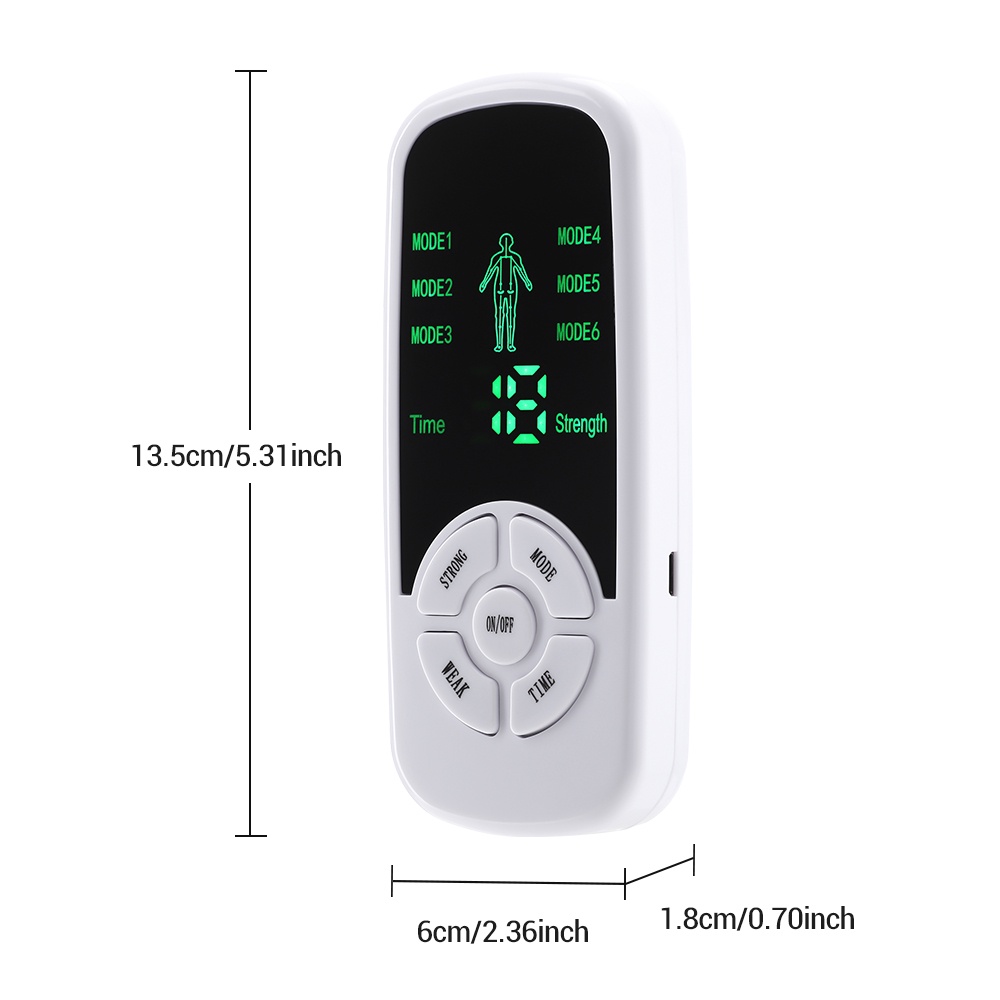 Salorie 6 Modes Ems Electric Muscle Therapy Stimulator Tens Unit Machine Meridian Physiotherapy