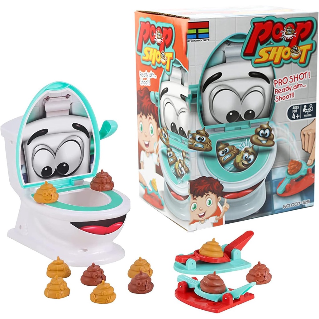 Poop Shoot Game Toy Funny Toilet Games Toilet Creative Toy for Kids