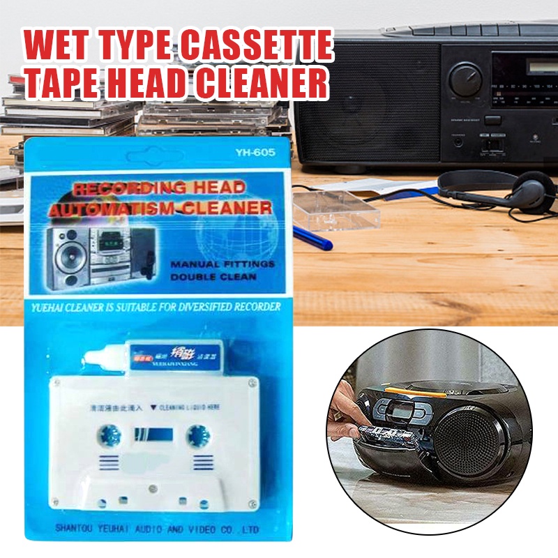 New Wet Type Cassette Tape Head Cleaner Kits Home Audio