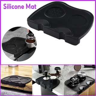 Coffee Tamper Mat Silicone Espresso Tampering Corner Mat Non-slip