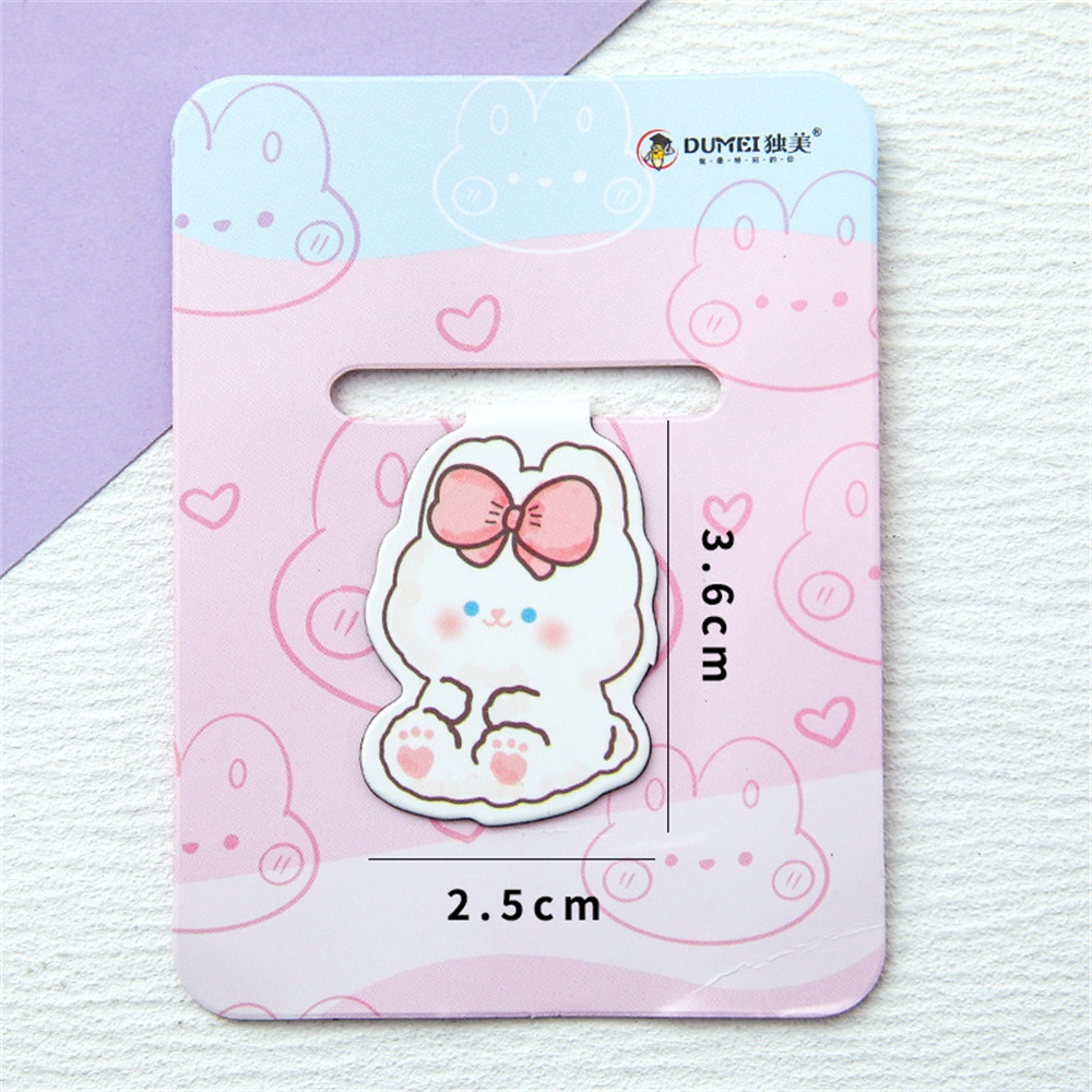 ⚡⚡⚡【IN STOCK】 Cartoon Magnetic Bookmarks Set Cute Bunny Girl Magnet ...